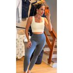 CALÇA ESPORTIVA CANELADA- CINZA