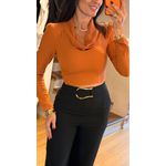 BLUSA MANGA LONGA DEGADE- TERRACOTA