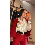 CAMISA POÁ BOLSO- BRANCO E PRETO