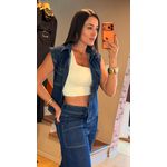 COLETE JEANS NXO- AZUL ESCURO
