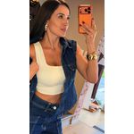 COLETE JEANS NXO- AZUL ESCURO