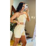 CONJUNTO MICAELLY BORDADO- BEGE