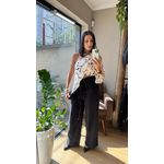 CALÇA TWILL PELETIZADO COM ILHOES PRETA