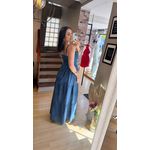 VESTIDO LONGO JEANS- AZUL