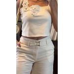 CROPPED LINHO PESPONTADO 3423- CRU