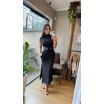 VESTIDO LUANA GOLA ALTA PRETO