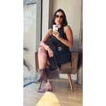 VESTIDO MIDI HALTER PRETO