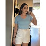 BLUSA GOLA V BETINA- AZUL CANDY 