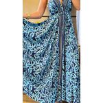 VESTIDO INDIANO COSTA X- AZUL E PRETO