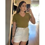 BLUSA GOLA V BETINA- VERDE PISTACHE