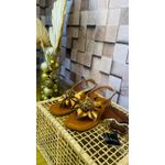 RASTEIRINHA DETALHE FLOR- CARAMELO