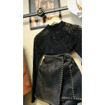 SAIA SUEDE APLICAÇÕES- PRETO