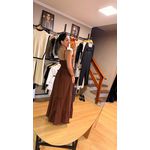 VESTIDO 3 MARIAS- MARROM