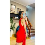 VESTIDO DRAPEADO TIFFANY- VERMELHO