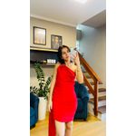 VESTIDO DRAPEADO TIFFANY- VERMELHO