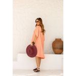 VESTIDO RITA DETALHE COQUINHO- CORAL