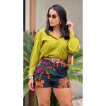 SHORT ESTAMPADO BIANCA - AZUL 