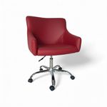 Poltrona Esmeralda Giratória Corino Sintético