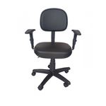 Cadeira Secretária Anatômica C/ Braço - Corino 