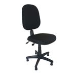 Cadeira Costureira e Bancada Work Tecido - NR17 Ajuste Encosto 