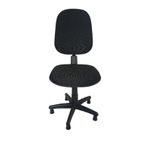 Cadeira Costureira e Bancada Work Tecido - NR17 Ajuste Encosto 