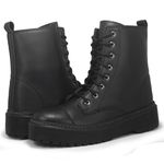 Bota Coturno Feminino com Cadarço