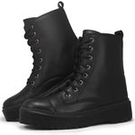 Bota Coturno Feminino com Cadarço