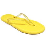 Chinelo de Dedo Flip Flop Tiras Amarelo