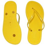 Chinelo de Dedo Flip Flop Tiras Amarelo