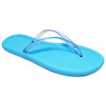 Chinelo de Dedo Flip Flop Tiras Azul Claro