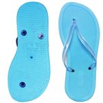 Chinelo de Dedo Flip Flop Tiras Azul Claro