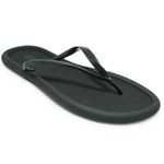 Chinelo de Dedo Flip Flop Tiras Preto