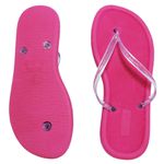 Chinelo de Dedo Flip Flop Tiras Rosa Pink
