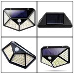 Arandela Luminária solar 20 leds com sensor de movimento 