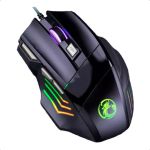 Mouse Gamer Luminoso Com Fio Para Jogo