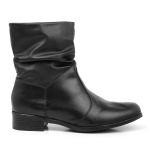 Bota Feminina Cano Curto Sanfonada Preto 