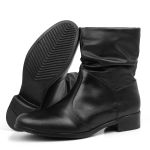 Bota Feminina Cano Curto Sanfonada Preto 