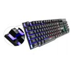 Teclado Gamer Preto com LED RGB