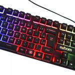 Teclado Gamer Preto com LED RGB