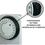 Temporizador Mecânico de Tomada Bivolt