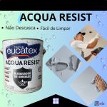 TINTA EUCATEX ACQUA RESIST ACRLÍCO FOSCO 3,6L