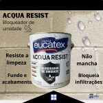 TINTA EUCATEX ACQUA RESIST ACRLÍCO FOSCO 3,6L