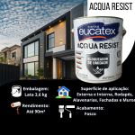 TINTA EUCATEX ACQUA RESIST ACRLÍCO FOSCO 3,6L