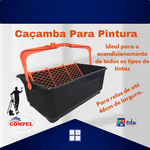 COMPEL CAÇAMBA PARA PINTURA PRETA 25L.