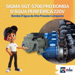 SIGMA SGT-5700 PRO 220V BOMBA PERIFERICA 12 CV