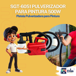 SIGMA SGT-6051 110V PISTOLA PULVERIZADORA PARA PINTURA 500W