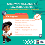 KIT LAZZURIL WASH PRIMER FUNDO/FONDO FOSFATIZANTE + ENDURECEDOR LAZZURIL 