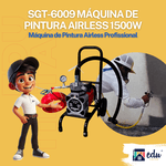 SIGMA SGT-6002 MAQUINA DE PINTURA AIRLESS - 1500W