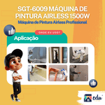 SIGMA SGT-6002 MAQUINA DE PINTURA AIRLESS - 1500W