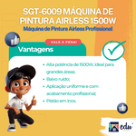 SIGMA SGT-6002 MAQUINA DE PINTURA AIRLESS - 1500W